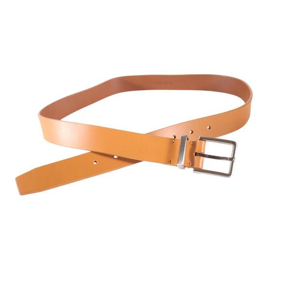 Calvin Klein Tan Genuine Leather Men’s Belt – Large (38/40) - Silver Buckle-NWT - Picture 2 of 4